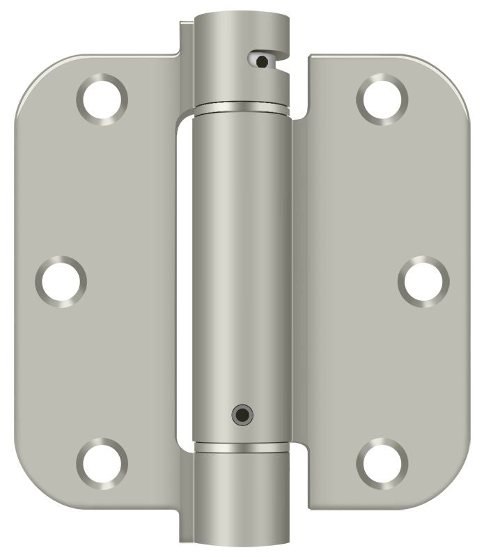 Deltana - 3-1/2" x 3-1/2" x 5/8" Spring Hinge - Satin Nickel