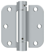 Deltana - 3-1/2" x 3-1/2" x 5/8" Spring Hinge - Satin Chrome