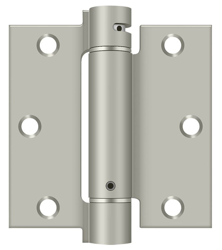 Deltana - 3-1/2" x 3-1/2" Spring Hinge - Satin Nickel