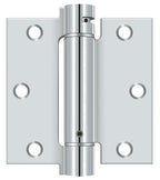 Deltana - 3-1/2" x 3-1/2" Spring Hinge - Bright Chrome