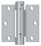 Deltana - 3-1/2" x 3-1/2" Spring Hinge - Satin Chrome