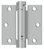 Deltana - 3-1/2" x 3-1/2" Spring Hinge - Satin Stainless Steel