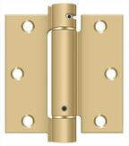 Deltana - 3-1/2" x 3-1/2" Spring Hinge - Satin Brass