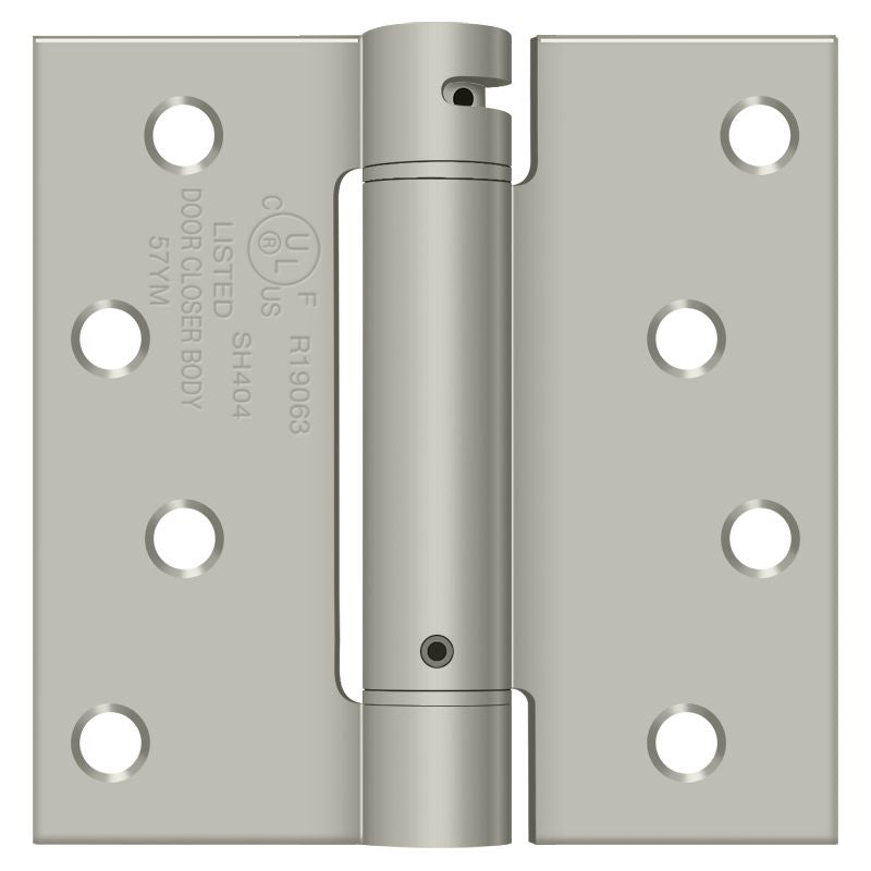 Deltana - 4" x 4" Spring Hinge - Satin Nickel
