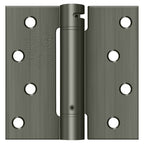 Deltana - 4" x 4" Spring Hinge - Antique Nickel