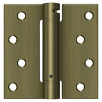 Deltana - 4" x 4" Spring Hinge - Antique Brass