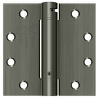 Deltana - 4-1/2" x 4-1/2" Spring Hinge - Antique Nickel