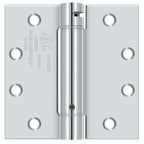 Deltana - 4-1/2" x 4-1/2" Spring Hinge - Bright Chrome