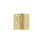 Deltana - 4" x 4" x 1/4" Radius Spring Hinge - Satin Brass