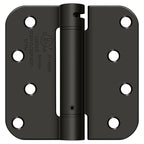 Deltana - 4" x 4" 5/8" Radius Spring Hinge - Oil Rubbed Bronze