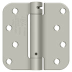 Deltana - 4" x 4" 5/8" Radius Spring Hinge - Satin Nickel