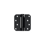 Deltana - 4" x 4" 5/8" Radius Spring Hinge - Flat Black