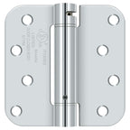 Deltana - 4" x 4" 5/8" Radius Spring Hinge - Bright Chrome