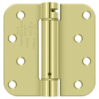 Deltana - 4" x 4" 5/8" Radius Spring Hinge - Zinc Dichromate Plated