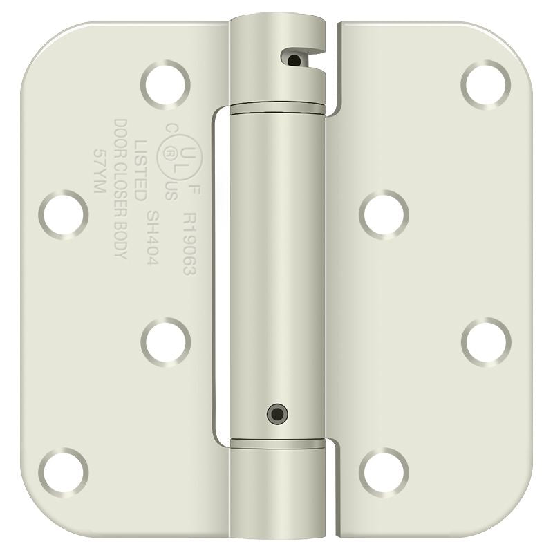 Deltana - 4" x4" 5/8" Radius Spring Hinge Benchmark - Prime Coat