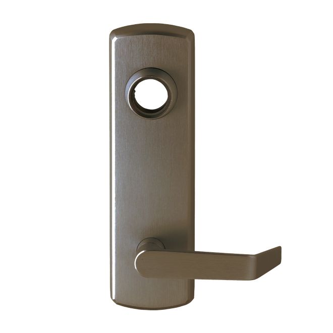 Dexter Commercial ED1000TCLRMRESCNCUS10B Classroom Lever Exit Device Trim with Regular Lever Less Cylinder Oil Rubbed Bronze Finish Main image