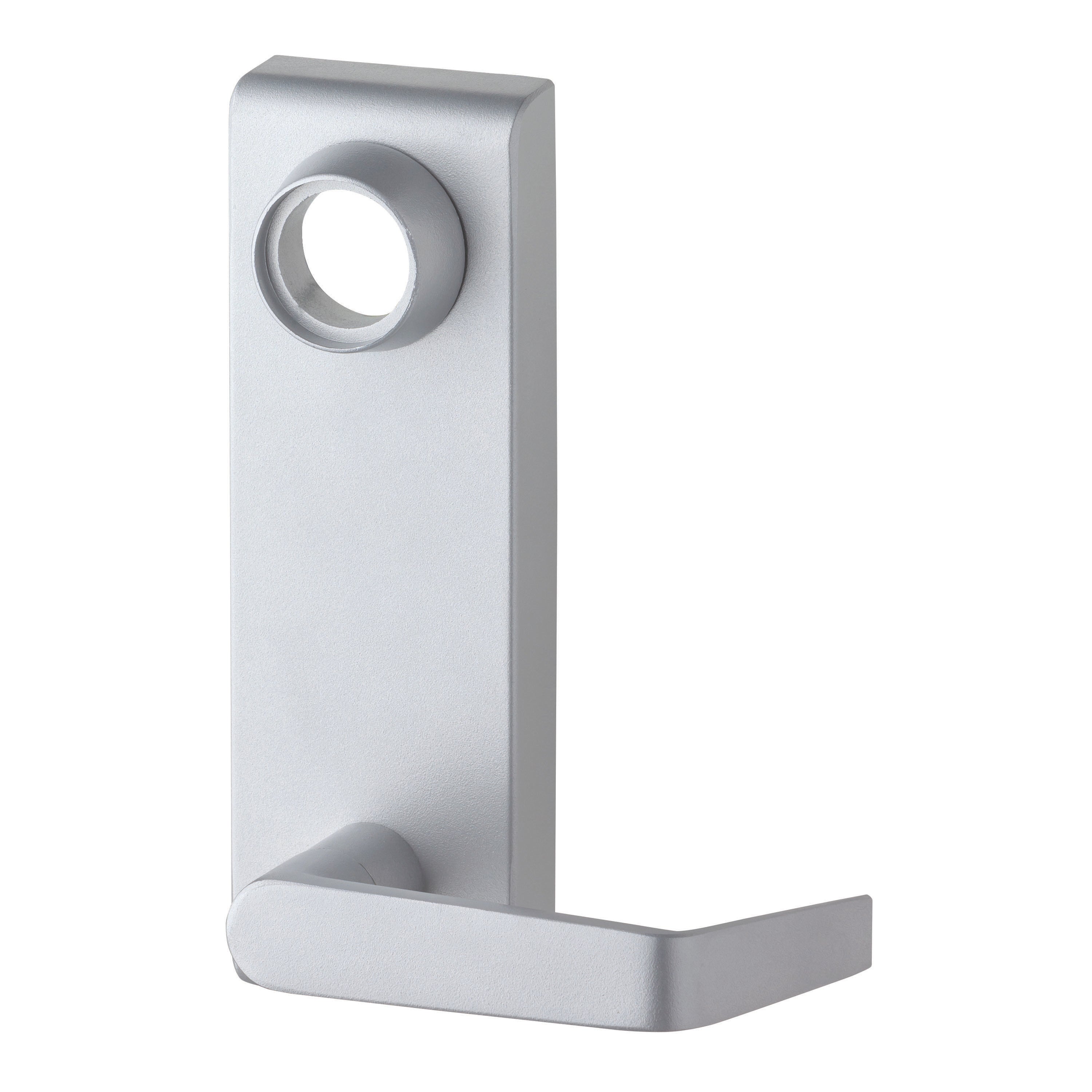 Dexter Commercial ED1500TCLRMRESCNCSP28 Classroom Lever Exit Device Trim with Regular Lever Less Cylinder Aluminum Finish Main image
