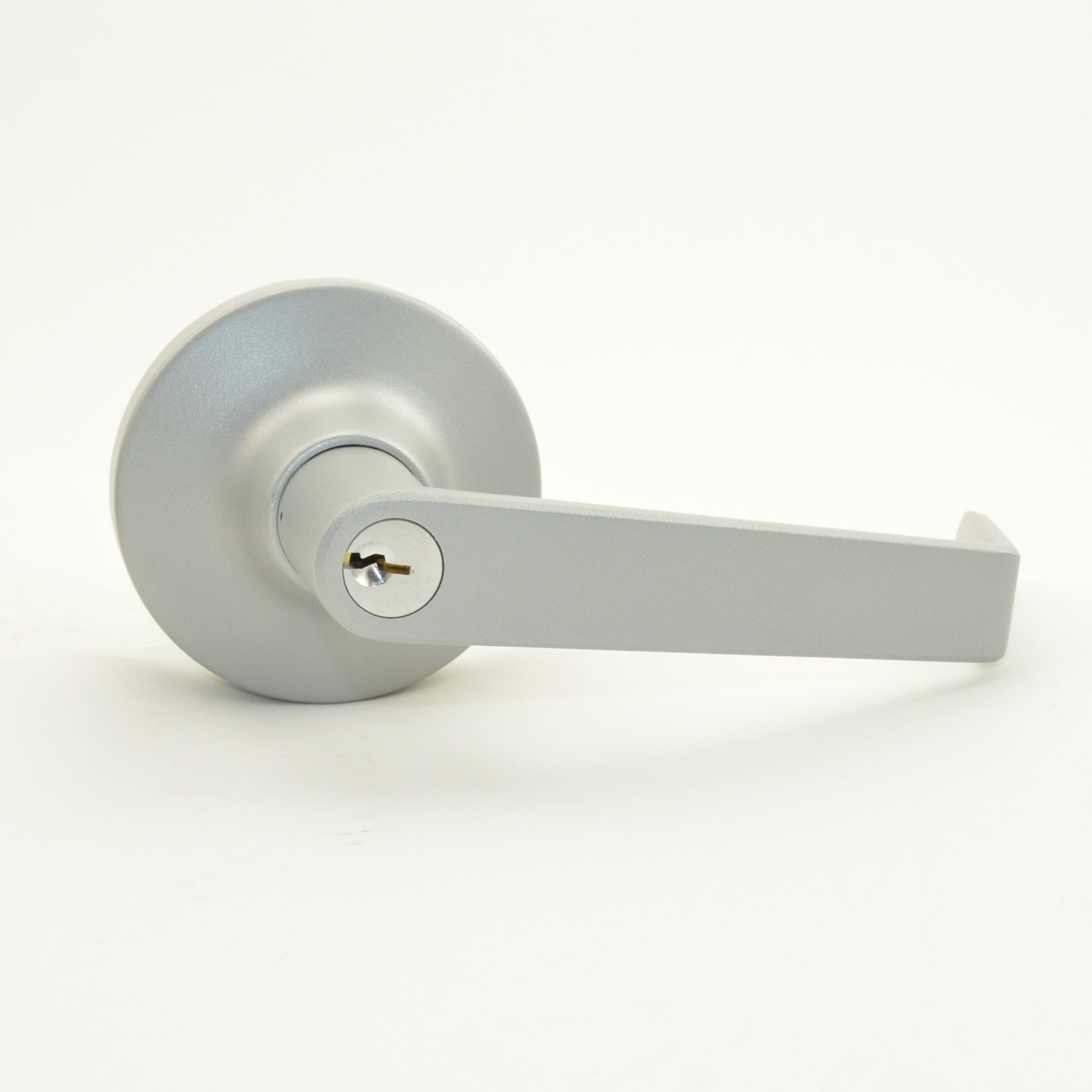 Dexter Commercial ED1500TCLRMRKDCSP28 Classroom Key in Lever Exit Device Trim with Regular Lever and C Keyway Aluminum Finish Main image