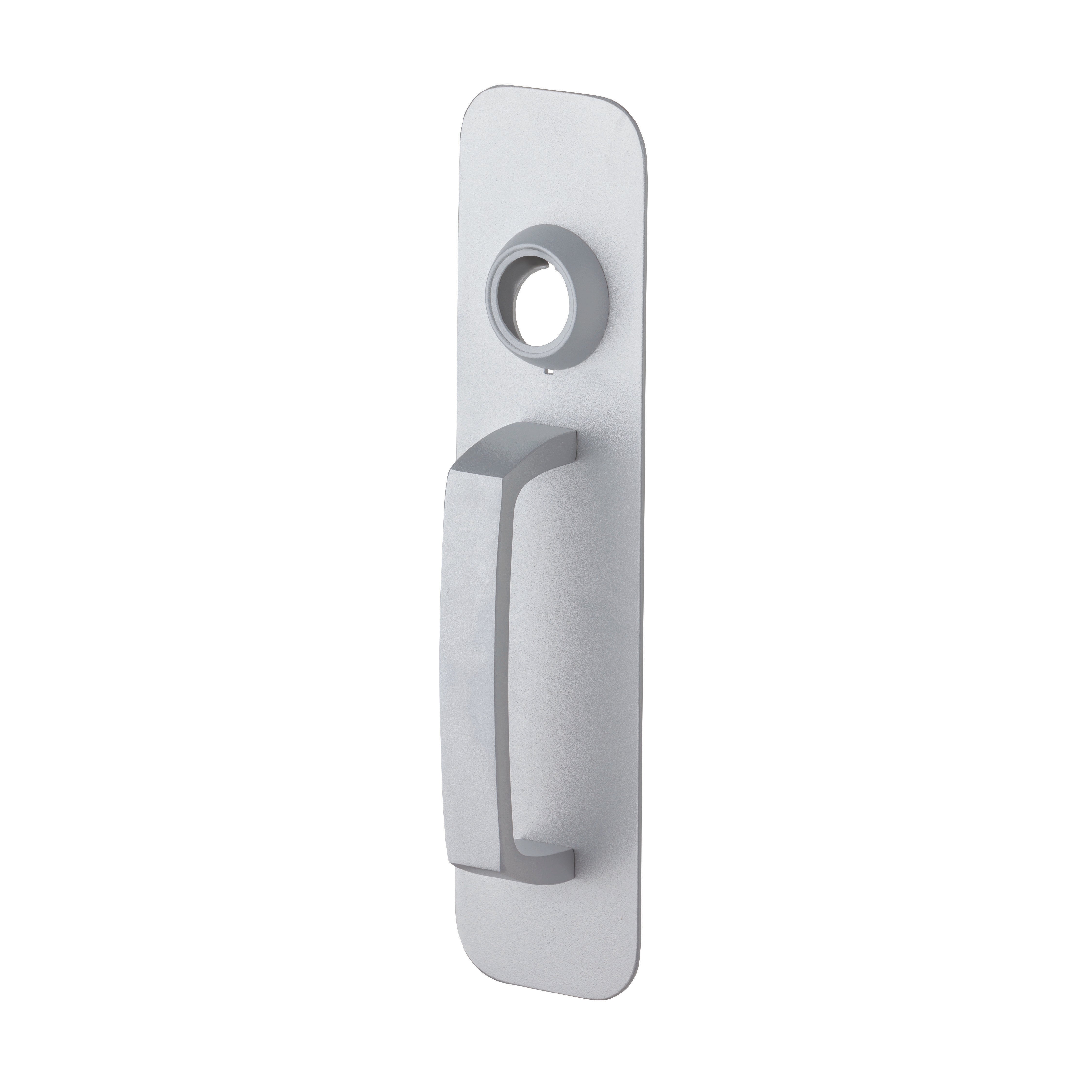 Dexter Commercial ED1500TNLPULLESCNCSP28 Night Latch Pull Handle Exit Device Trim Less Cylinder Aluminum Finish Main image