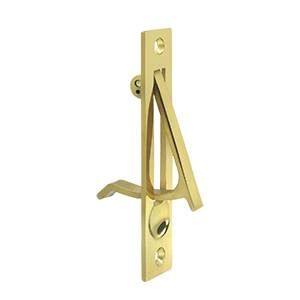 Deltana EP475U3-UNL Edge Pull; 4"; Unlacquered Bright Brass Finish Main image