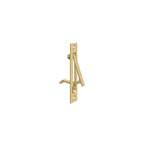 Deltana - Edge Pull; 4" - Brushed Brass