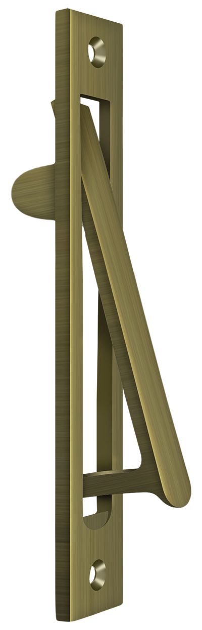 Deltana EP6125U5 Edge Pull Heavy Duty; 6-1/4"; Antique Brass Finish Main image
