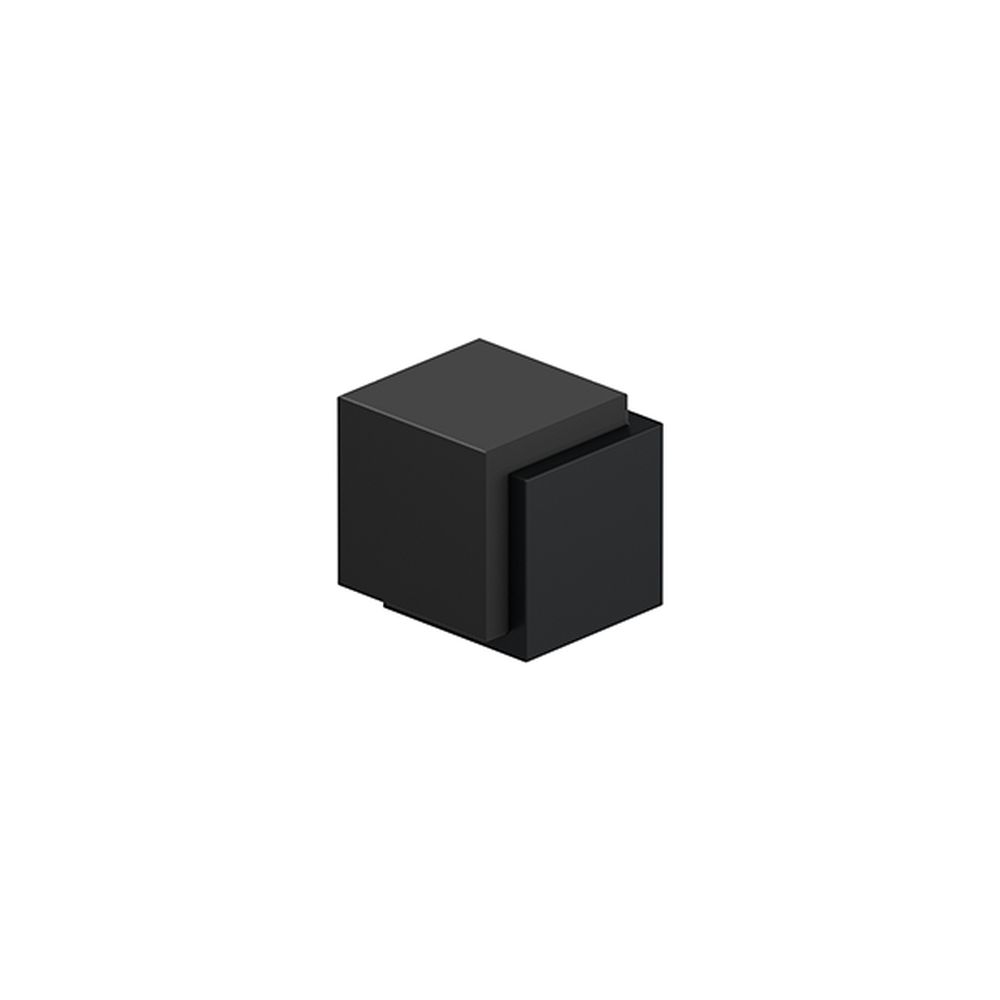 Deltana - Contemporary Cube Floor Door Bumper - Black