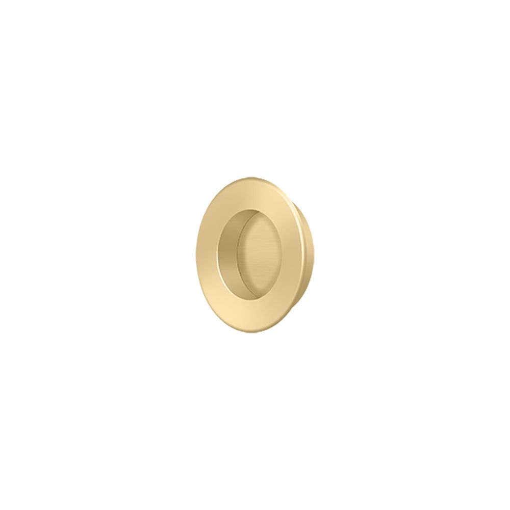 Deltana FP178U4 1-7/8" Round Flush Pull Satin Brass Finish Main image
