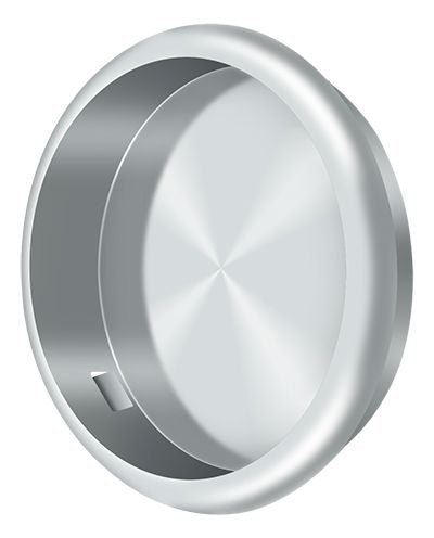 Deltana - Flush Pull; Round; 2-1/8" Diameter - Bright Chrome