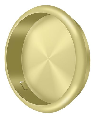 Deltana FP221RU3 Flush Pull; Round; 2-1/8" Diameter; Bright Brass Finish Main image