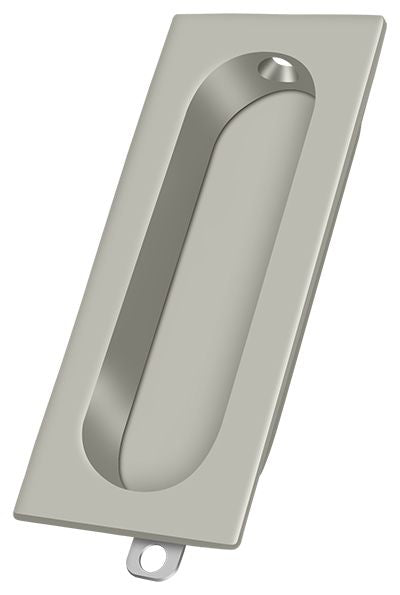 Deltana FP222U15 Flush Pull; Rectangle; 3-1/8" x 15/16"; Satin Nickel Finish Main image