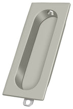 Deltana - Flush Pull; Rectangle; 3-1/8" x 15/16" - Satin Nickel