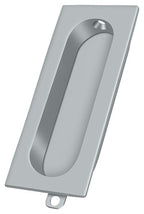 Deltana - Flush Pull; Rectangle; 3-1/8" x 15/16" - Satin Chrome