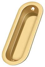 Deltana - Flush Pull; Oblong; 3-1/2" x 11/4" x 5/16" - Lifetime Brass