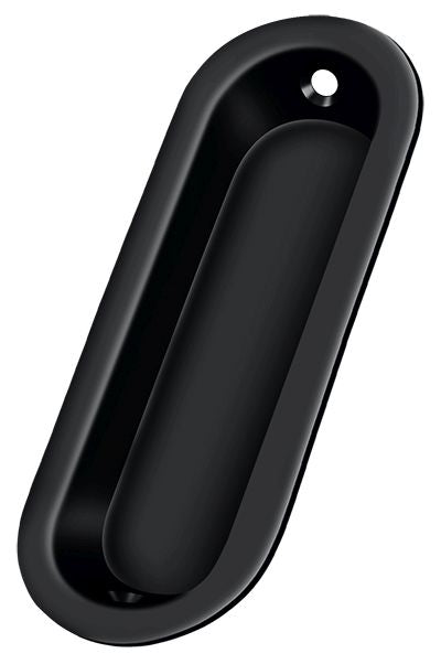Deltana - Flush Pull; Oblong; 3-1/2" x 11/4" x 5/16" - Black