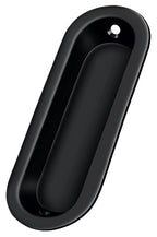 Deltana - Flush Pull; Oblong; 3-1/2" x 11/4" x 5/16" - Black