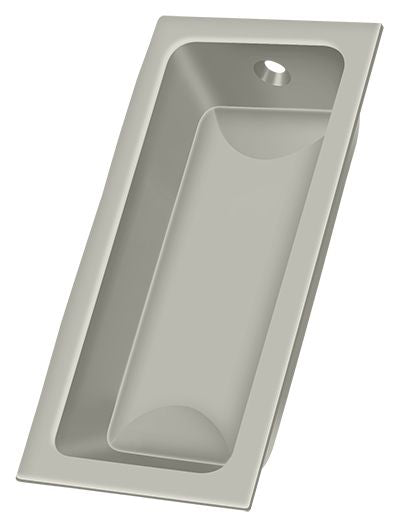 Deltana - Flush Pull; Large; 3-5/8" x 1-3/4" x 1/2" - Satin Nickel