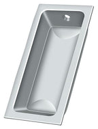 Deltana - Flush Pull; Large; 3-5/8" x 1-3/4" x 1/2" - Bright Chrome