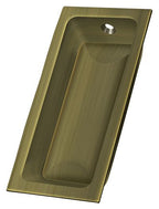 Deltana - Flush Pull; Large; 3-5/8" x 1-3/4" x 1/2" - Antique Brass