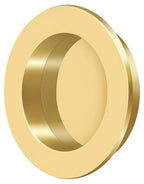 Deltana - 2-3/8" Round Flush Pull - Lifetime Brass