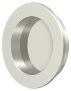 Deltana - 2-3/8" Round Flush Pull - Bright Nickel
