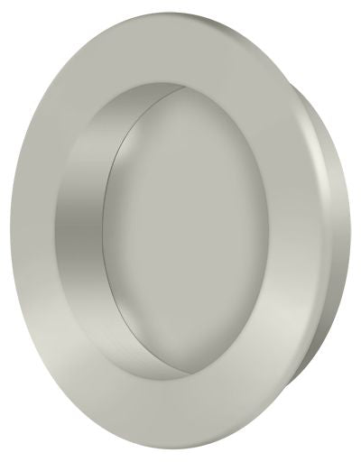 Deltana - 2-3/8" Round Flush Pull - Satin Nickel