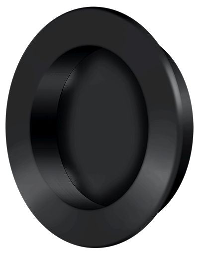 Deltana - 2-3/8" Round Flush Pull - Black