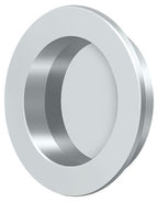 Deltana - 2-3/8" Round Flush Pull - Bright Chrome