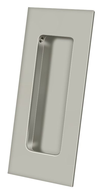Deltana - 4" x 1-7/8" Heavy Duty Rectangular Flush Pull - Satin Nickel