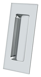 Deltana - 4" x 1-7/8" Heavy Duty Rectangular Flush Pull - Bright Chrome