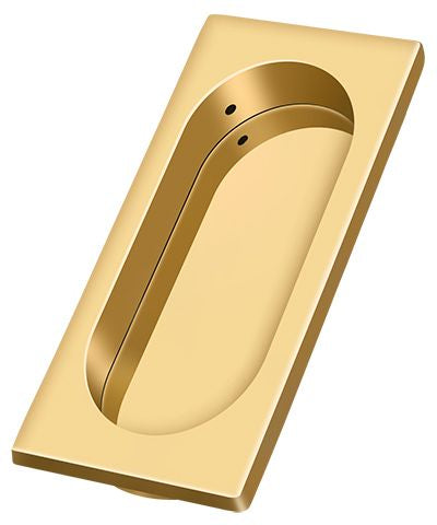 Deltana - Flush Pull; Large; 4" x 1-5/8" x 3/8" - Lifetime Brass