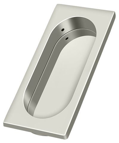 Deltana - Flush Pull; Large; 4" x 1-5/8" x 3/8" - Bright Nickel