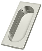 Deltana - Flush Pull; Large; 4" x 1-5/8" x 3/8" - Bright Nickel