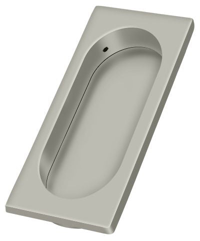 Deltana - Flush Pull; Large; 4" x 1-5/8" x 3/8" - Satin Nickel